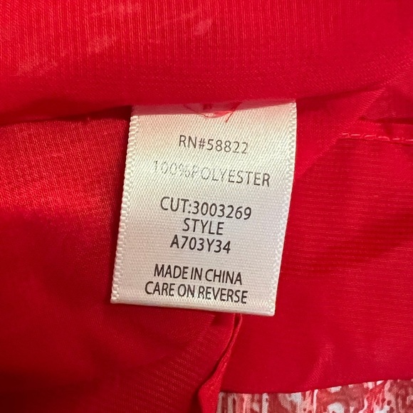 Cherry red and white MAX STUDIO halter top, size L. - Picture 10 of 14